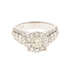 14KT White Gold 2.65 ctw Diamond Ring