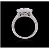 Image 2 : 18KT White Gold 1.15 ctw Diamond Ring