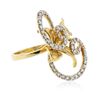 Image 2 : 18KT Yellow Gold 1.25 ctw Diamond Ring