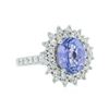 Image 2 : 14KT White Gold 2.81 ctw Tanzanite and Diamond Ring