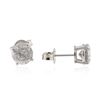 Image 2 : 14KT White Gold 1.72 ctw Diamond Stud Earrings