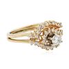 Image 2 : 14KT Yellow Gold 0.47 ctw Diamond Ring