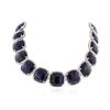 Image 2 : 14KT White Gold 309.68 ctw Sapphire and Diamond Necklace