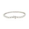 Image 2 : 14KT White Gold 4.44 ctw Diamond Tennis Bracelet