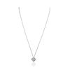 Image 2 : 14KT White Gold 0.89 ctw Diamond Pendant With Chain