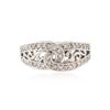 Image 1 : 14KT White Gold 0.35 ctw Diamond Ring