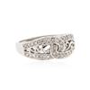 Image 2 : 14KT White Gold 0.35 ctw Diamond Ring