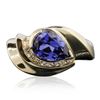 Image 1 : 14KT Yellow Gold 2.00 ctw Tanzanite and Diamond Ring