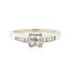 Image 1 : 14KT White Gold 0.45 ctw Diamond Ring