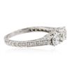 Image 2 : 14KT White Gold 1.41 ctw Diamond Ring