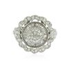 Image 1 : 14KT White Gold 1.23 ctw Diamond Ring