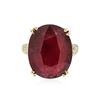 Image 1 : 14KT Yellow Gold 17.47 ctw Ruby and Diamond Ring