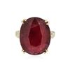 Image 1 : 14KT Yellow Gold 17.47 ctw Ruby and Diamond Ring