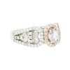 Image 2 : 14KT Two-Tone Gold 1.12 ctw Diamond Ring