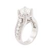 Image 3 : 14KT White Gold EGL Certified 3.12 ctw Diamond Ring