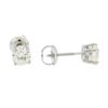 Image 2 : 14KT White Gold 1.00 ctw Diamond Solitaire Earrings