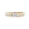 Image 1 : 14KT Yellow Gold 0.70 ctw Diamond Wedding Ring Set