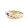 Image 2 : 14KT Yellow Gold 0.70 ctw Diamond Wedding Ring Set