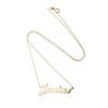 Image 1 : 14KT Yellow Gold Name Plate Necklace