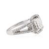 Image 2 : 18KT White Gold 1.37 ctw Diamond Ring