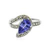 Image 1 : 18KT White Gold 1.72 ctw Tanzanite and Diamond Ring