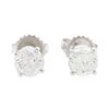 Image 1 : 14KT White Gold 1.35 ctw Diamond Stud Earrings