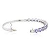 Image 3 : 14KT White Gold 6.88 ctw Tanzanite and Diamond Bracelet