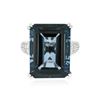 Image 1 : 14KT White Gold 28.16 ctw Topaz and Diamond Ring