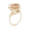 Image 3 : 14KT Yellow Gold 0.10 ctw Diamond Ring