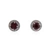 Image 1 : 14KT White Gold 1.83 ctw Ruby and Diamond Earrings