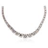 Image 2 : 18KT White Gold 6.77 ctw Diamond Necklace