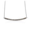 Image 2 : 14KT White Gold 0.84 ctw Diamond Necklace