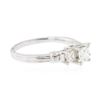 Image 2 : Platinum 0.97 ctw Diamond Ring