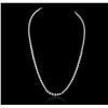 Image 1 : 14KT White Gold 3.49 ctw Diamond Necklace