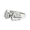 Image 2 : 14KT White Gold 1.77 ctw Diamond Ring