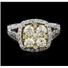 Image 1 : 14KT Two-Tone Gold 1.64 ctw Diamond Ring