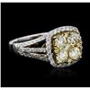 Image 2 : 14KT Two-Tone Gold 1.64 ctw Diamond Ring