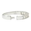 Image 3 : 18KT White Gold 1.43 ctw Diamond Bangle Bracelet