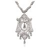 Image 2 : 14KT White Gold 2.13 ctw Diamond Necklace