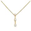 Image 2 : 14KT Yellow Gold 0.55 ctw Diamond Pendant With Chain