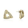 Image 2 : 14KT Yellow Gold 1.47 ctw Diamond Earrings