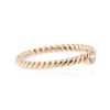 Image 2 : 14KT Rose Gold 0.09 ctw Diamond Ring