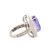 Image 3 : 14KT White Gold 9.03 ctw Tanzanite and Diamond Ring