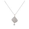 Image 2 : 14KT White Gold 0.69 ctw Diamond Pendant With Chain