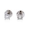 Image 1 : 14KT White Gold 0.52 ctw Diamond Stud Earrings