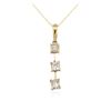 Image 2 : 14KT Yellow Gold 0.86 ctw Diamond Pendant With Chain