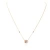 Image 2 : 14KT Rose Gold 2.37 ctw Morganite and Diamond Pendant With Chain