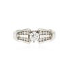 Image 1 : 18KT White Gold 0.86 ctw Diamond Ring
