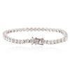 Image 2 : 18KT White Gold 9.04 ctw Diamond Tennis Bracelet