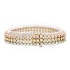 Image 2 : 14KT Three-Tone Gold 6.54 ctw Diamond Bracelet